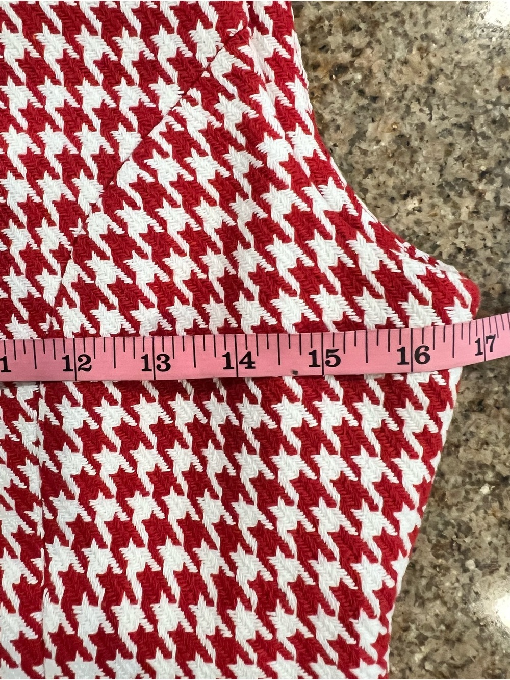 Commense Red White Houndstooth Sleeveless Mini Dress NWT Size Small Sold Out - Picture 5 of 9